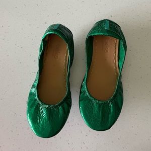 Emerald Patent Tieks Size 6